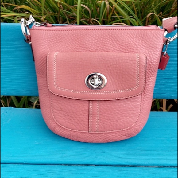 AUTHENTIC COACH HAMILTON F43057 LEATHER MESSENGER - Picture 8 of 16